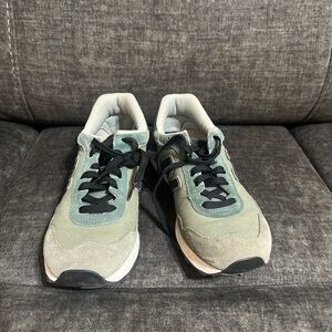 New Balance Olive and Black Sneakers